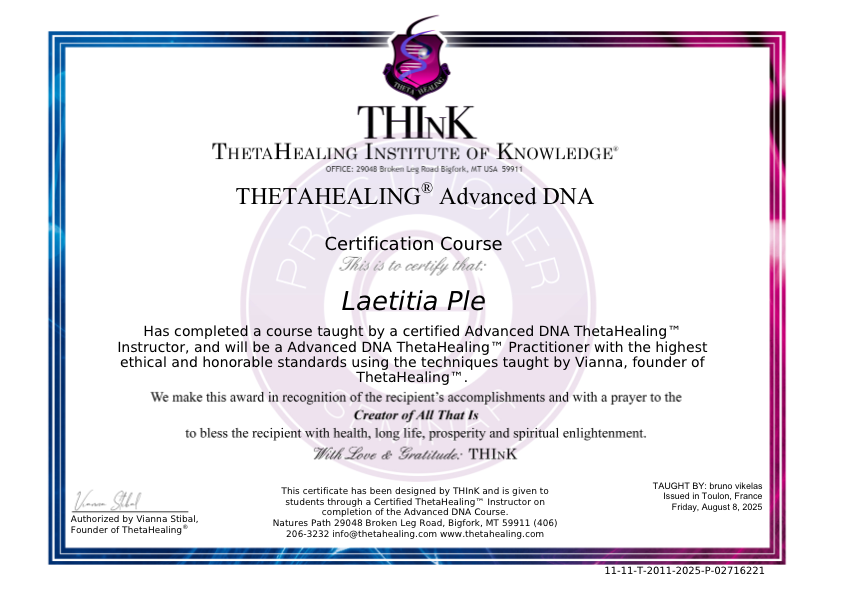 photo diplome Laetitia Plé