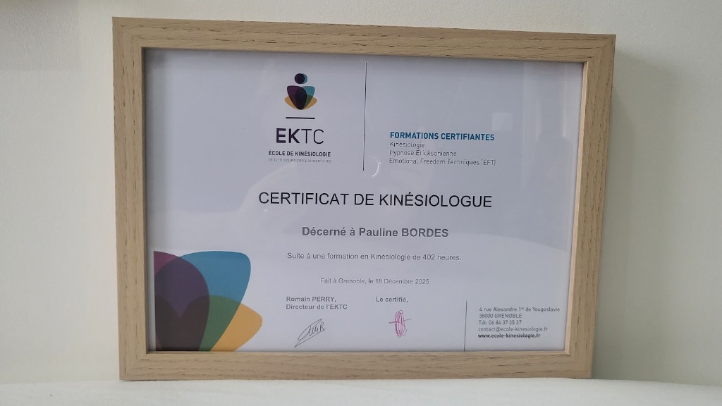 photo diplome Les mots du corps - Pauline Bordes