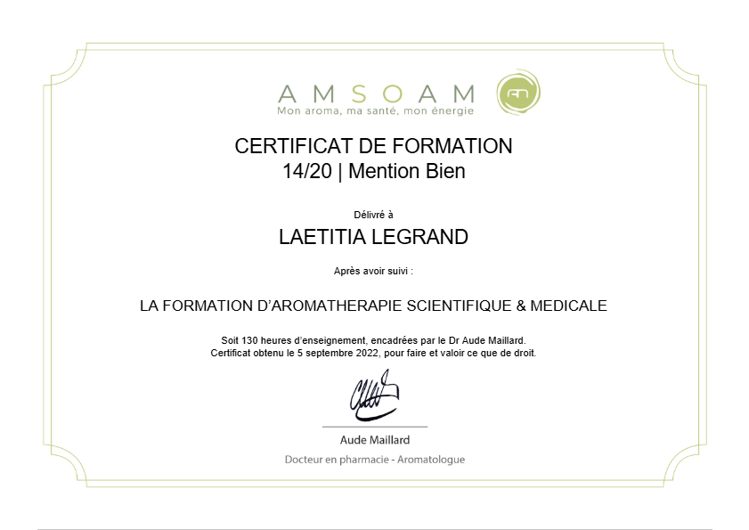photo diplome Aromanezsens