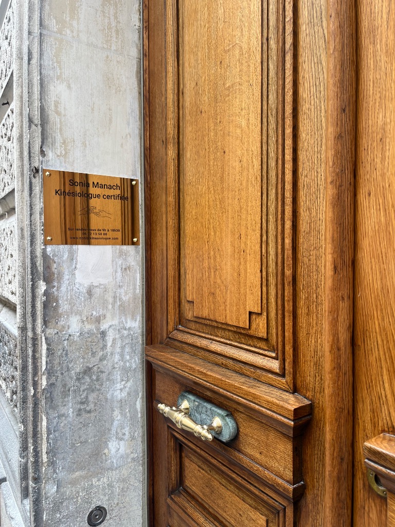 photo cabinet Sonia kinésiologue