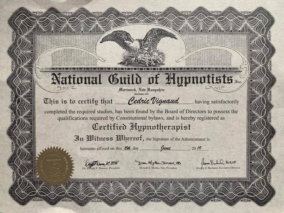 photo diplome Cedric Vignaud