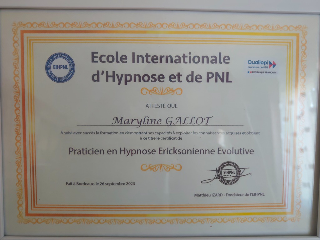 photo diplome Gallot Maryline