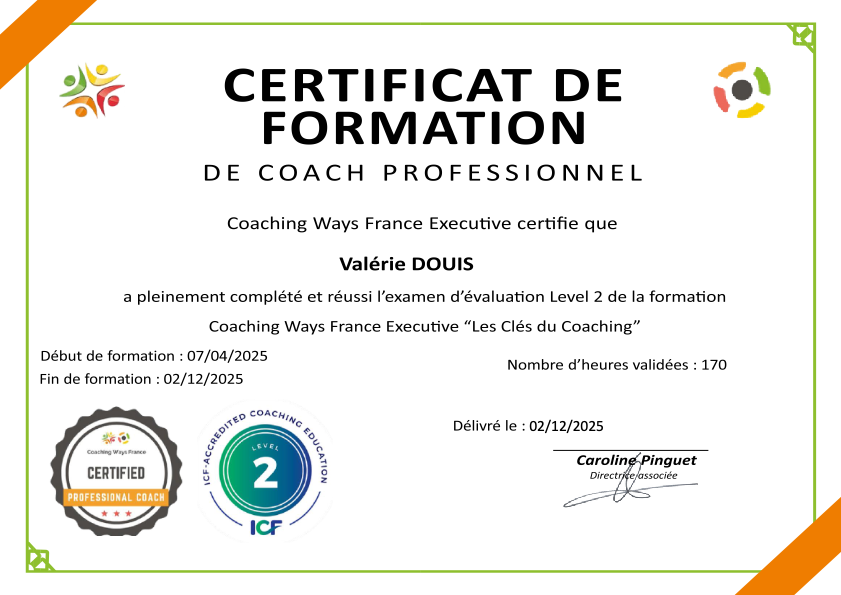 photo diplome Valérie DOUIS