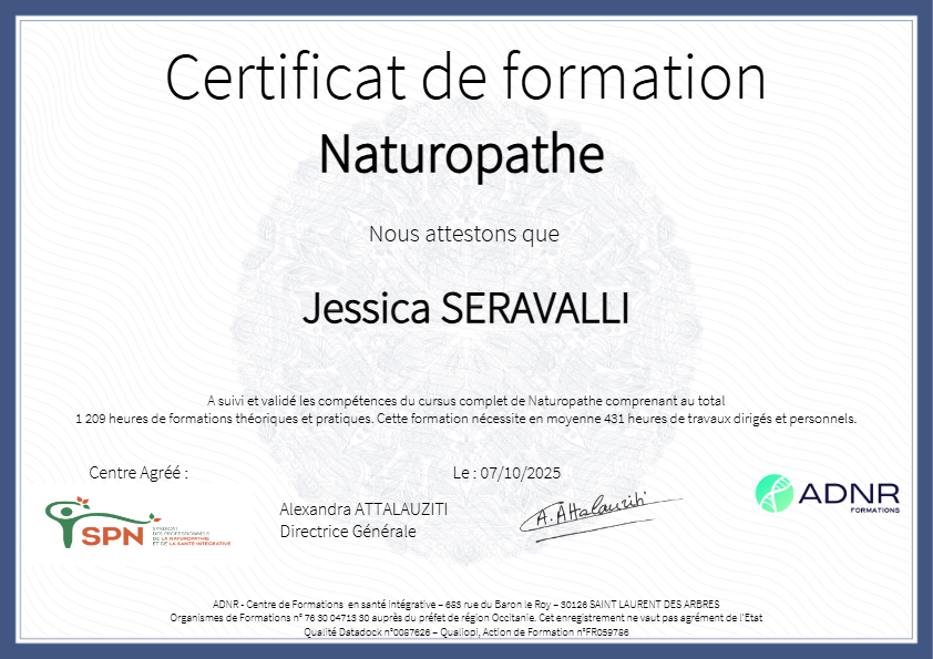 photo diplome JESSICA SERAVALLI