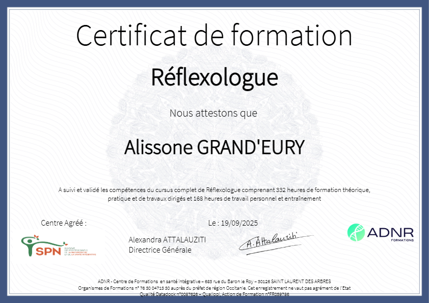 photo diplome Alissone Grand’eury