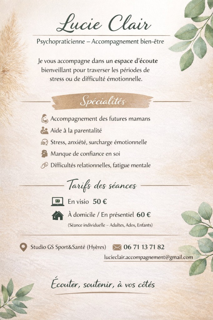 photo diplome Lucie CLAIR Psychopraticienne