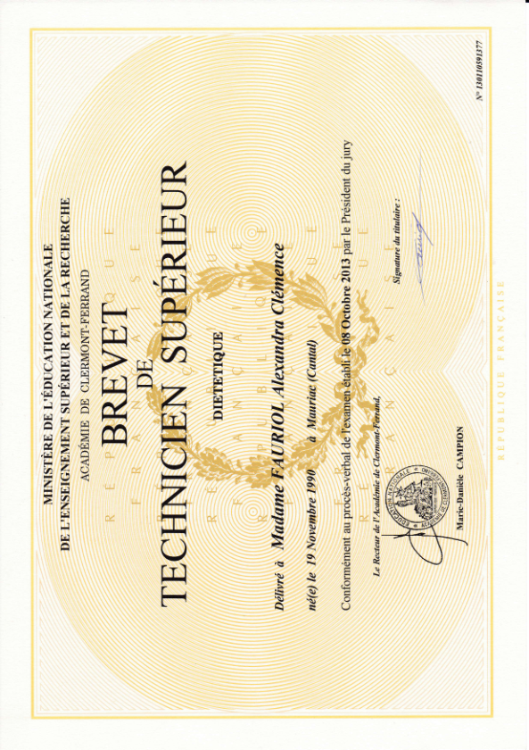 photo diplome Alexandra FAURIOL