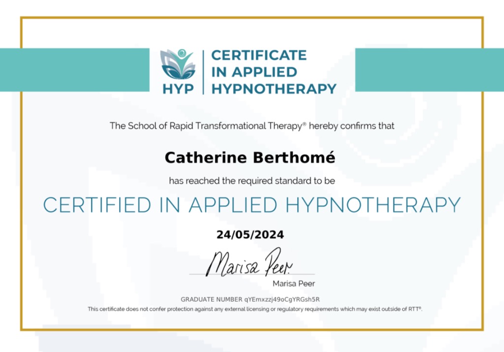 photo diplome Catherine berthomé 