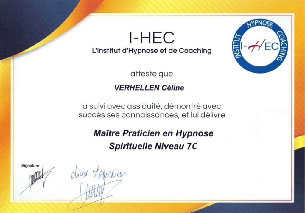 photo diplome Céline Verhellen