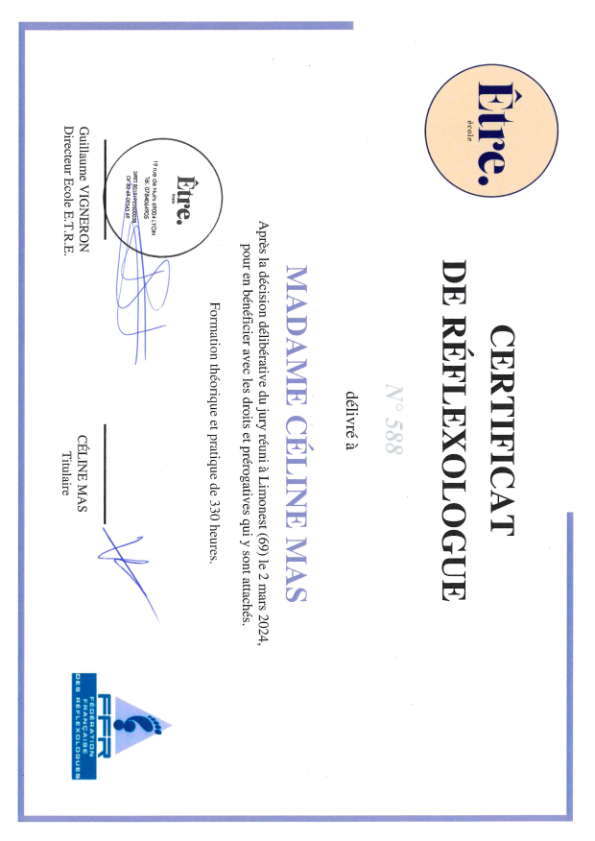 photo diplome Celine mas