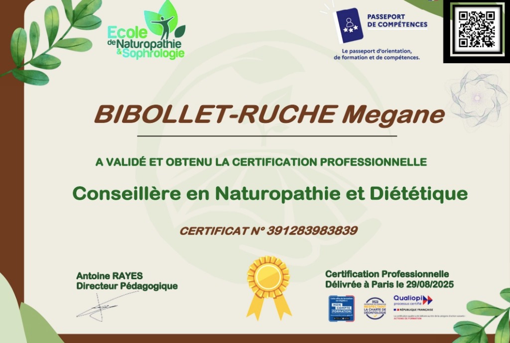 photo diplome Mégane BIBOLLET-RUCHE