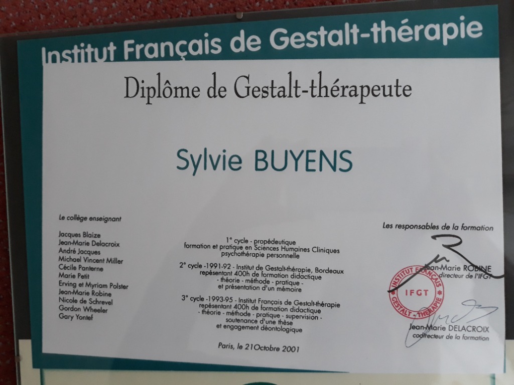 photo diplome Sylvie BUYENS