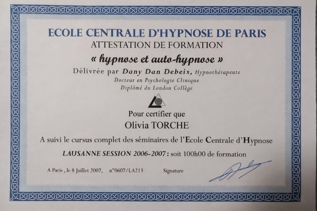 photo diplome Olivia TORCHE