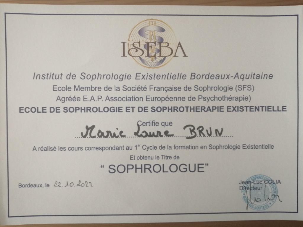 photo diplome Marie-Laure BRUN