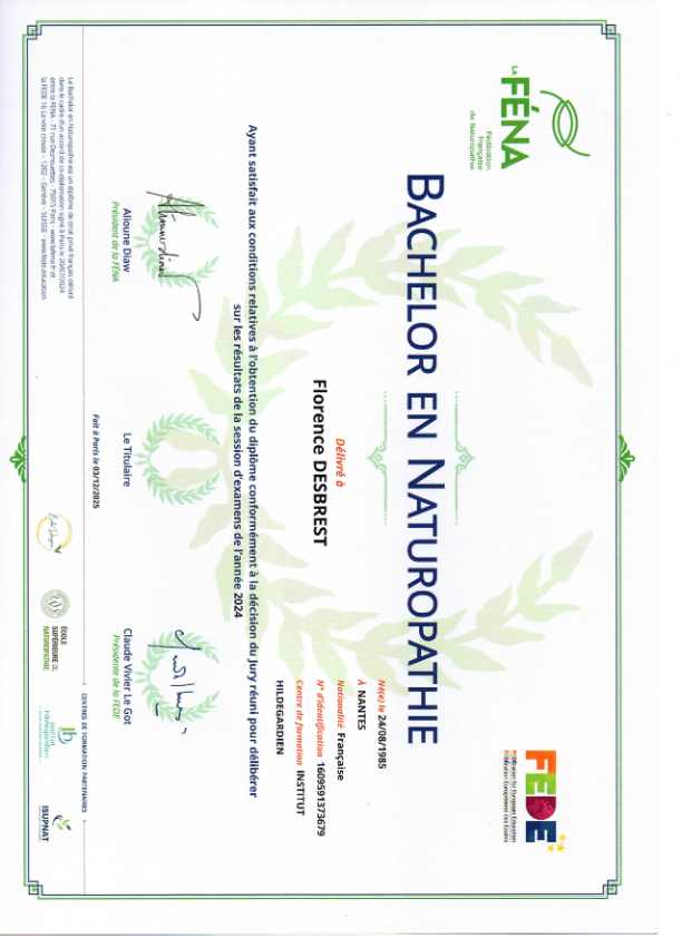 photo diplome HILDEFLORE
