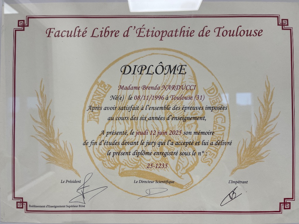 photo diplome Brenda Narducci