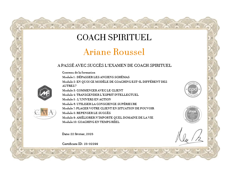 photo diplome Ariane Roussel