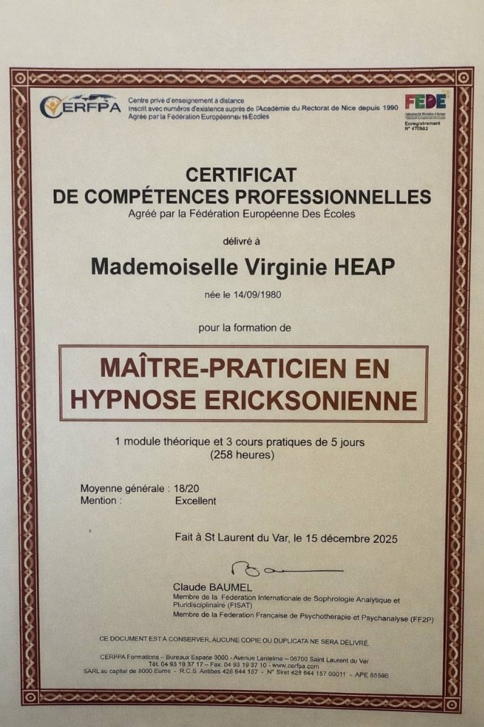 photo diplome Heap Virginie