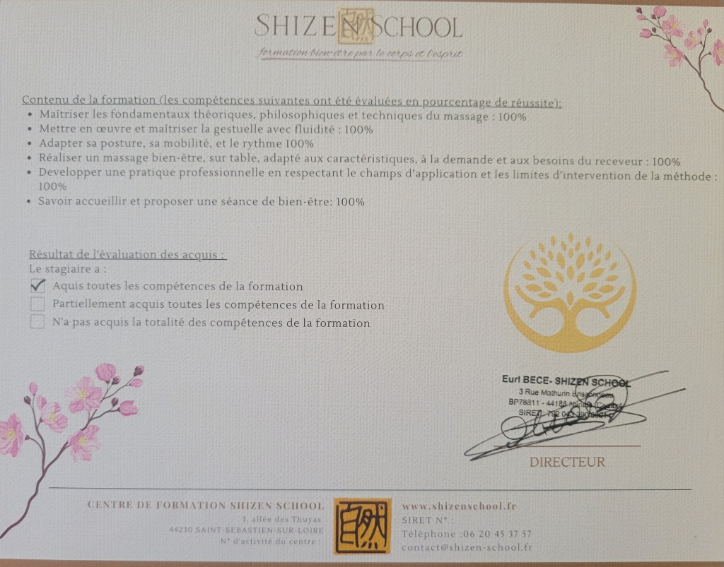 photo diplome Senay Sandrine