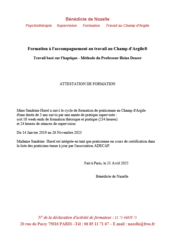 photo diplome Sandrine Hurel