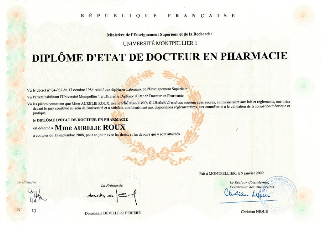 photo diplome Aurélie ROUX
