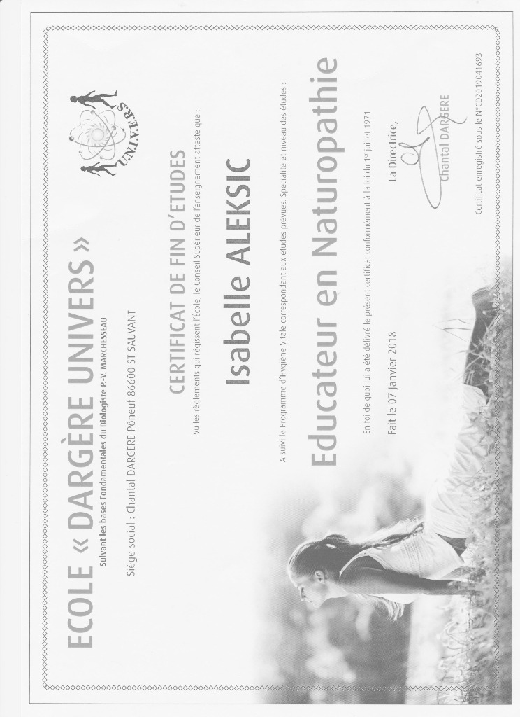 photo diplome Aleksic Isabelle 