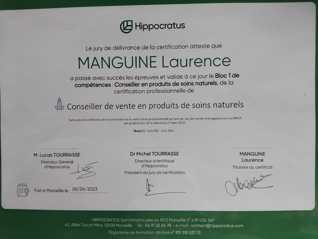 photo diplome Laurence MANGUINE