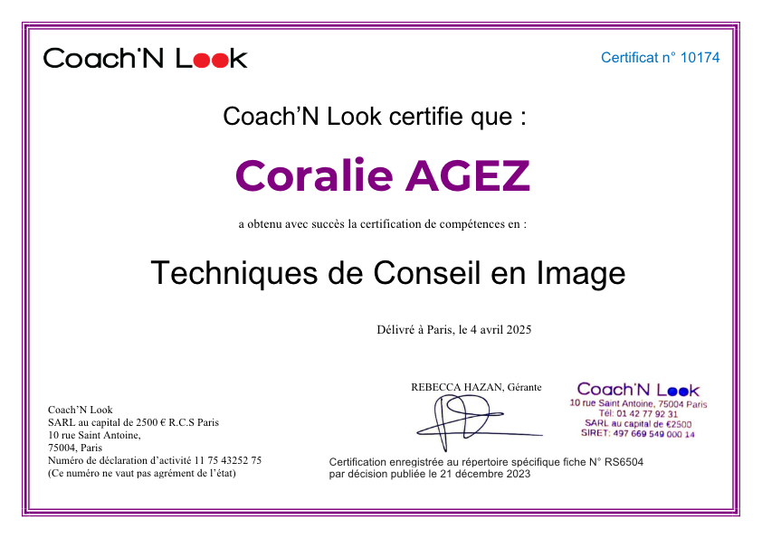 photo diplome Les Mirettes de Co