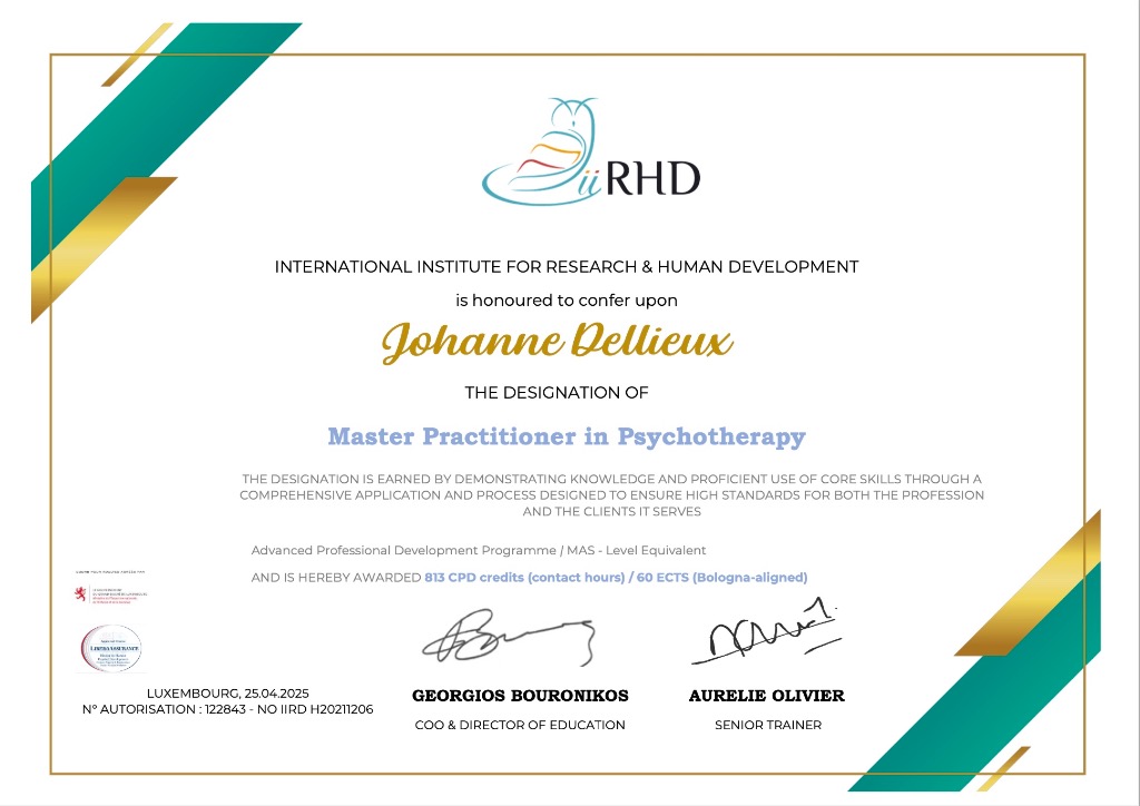 photo diplome Johanne Dellieux