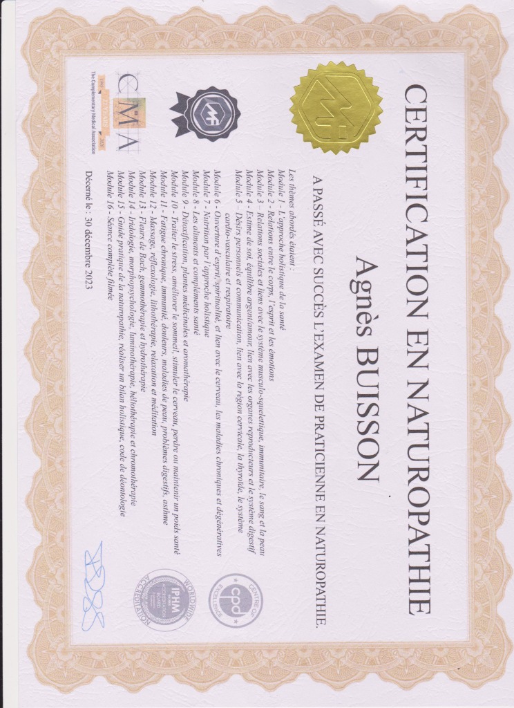 photo diplome Agnes Buisson