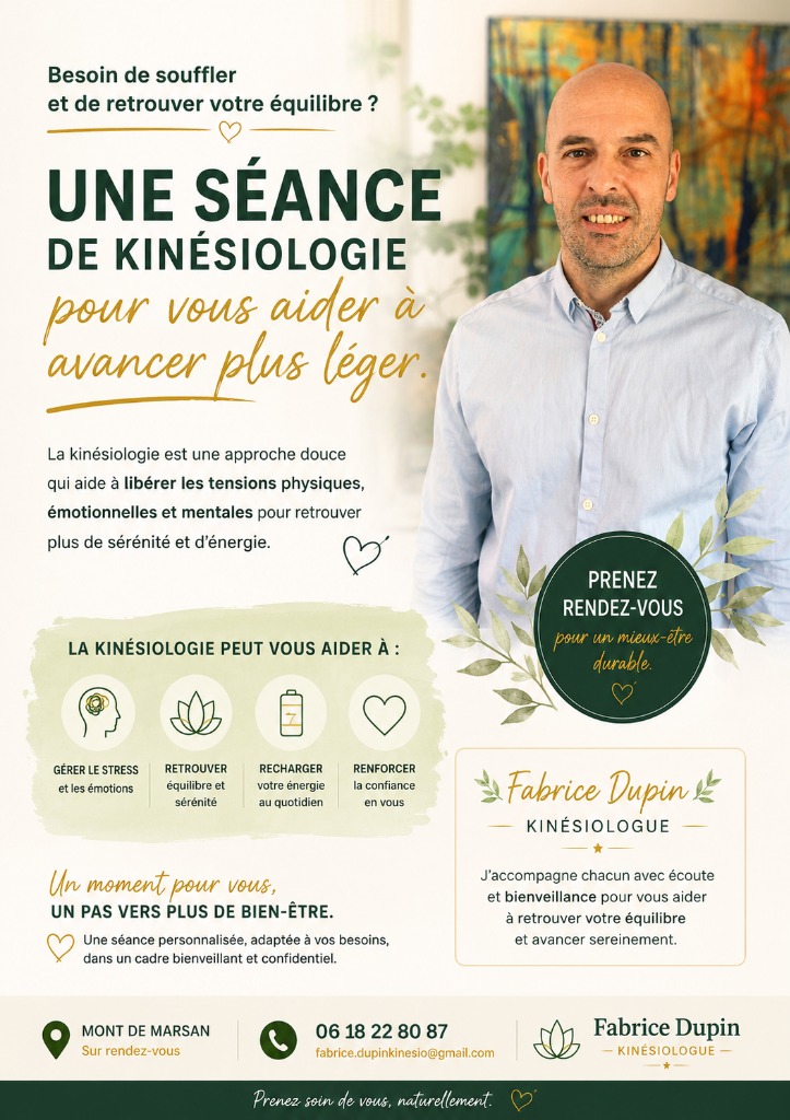 photo seance Fabrice Dupin Kinésiologue
