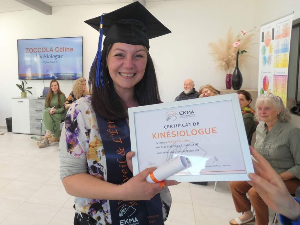 photo diplome Céline Zoccola