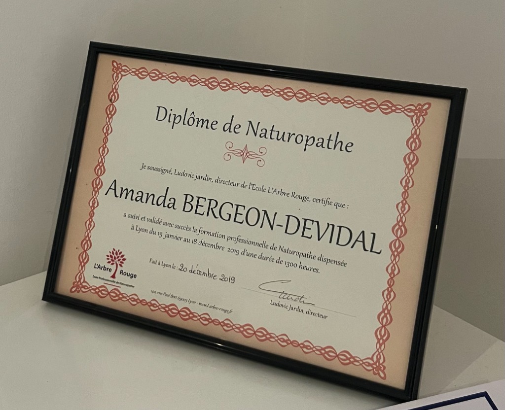 photo diplome Amanda BERGEON DEVIDAL