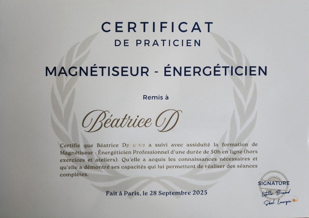 photo diplome Béatrice Roulier