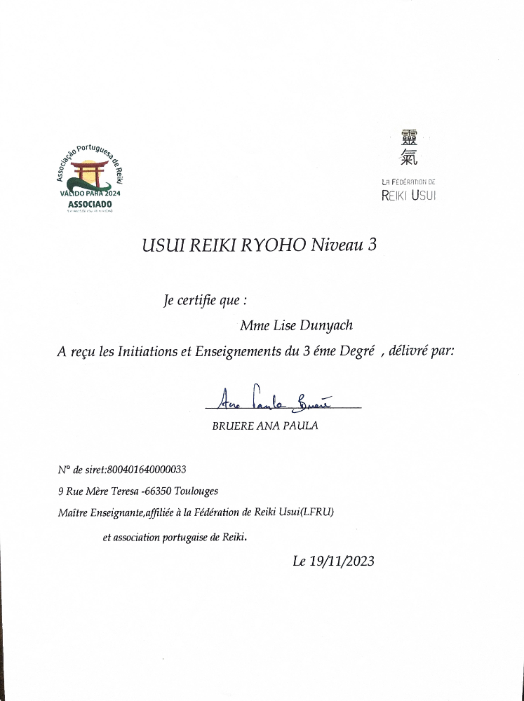 photo diplome Lise Dunyach