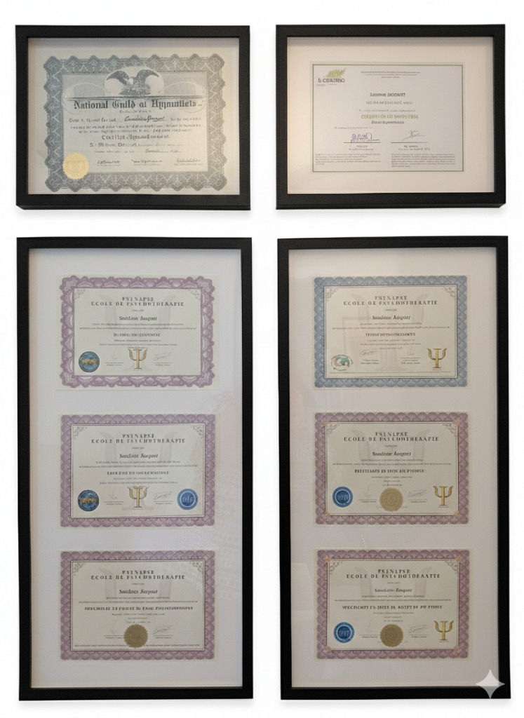 photo diplome Sandrine JACQUOT - Cabinet Libre d’Etre