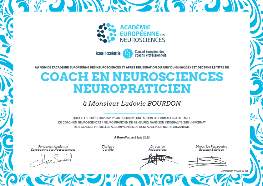 photo diplome Ludovic Bourdon