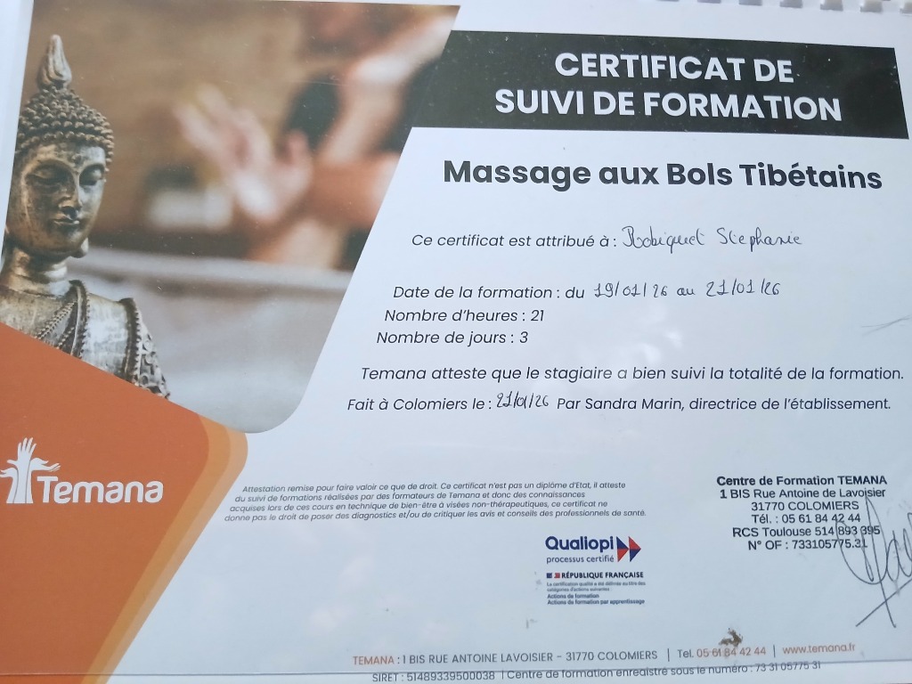 photo diplome Naturel Bien-être 