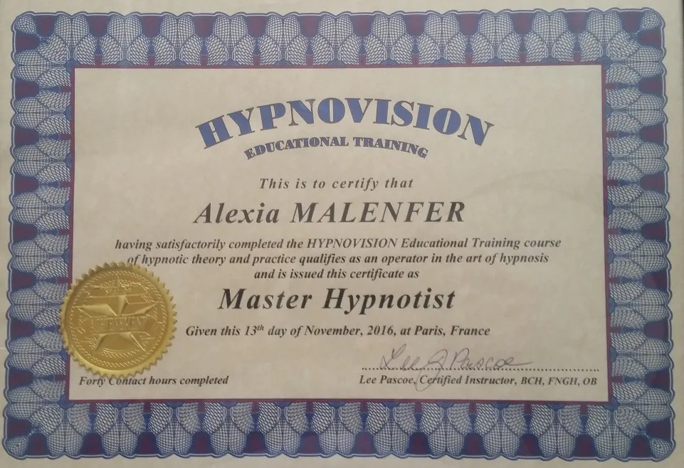 photo diplome Alexia MALENFER