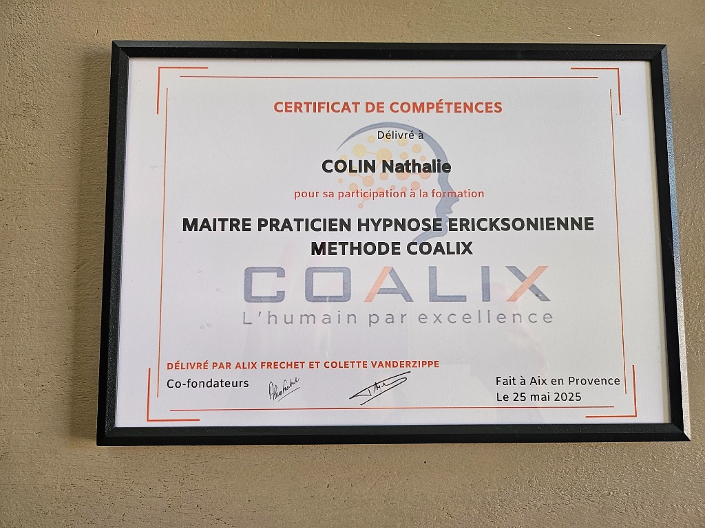 photo diplome Nathalie COLIN