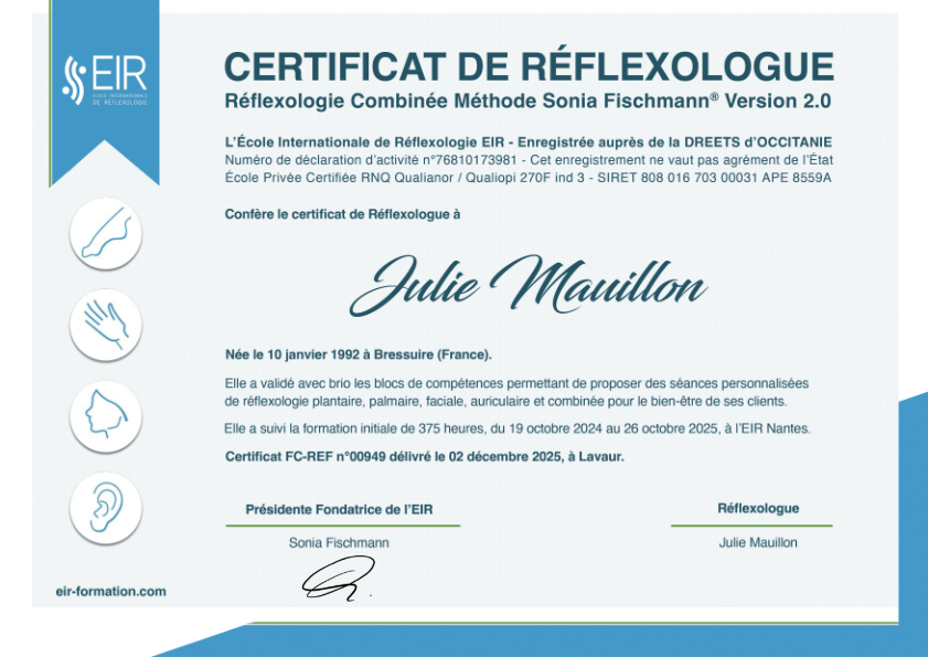 photo diplome Julie MAUILLON