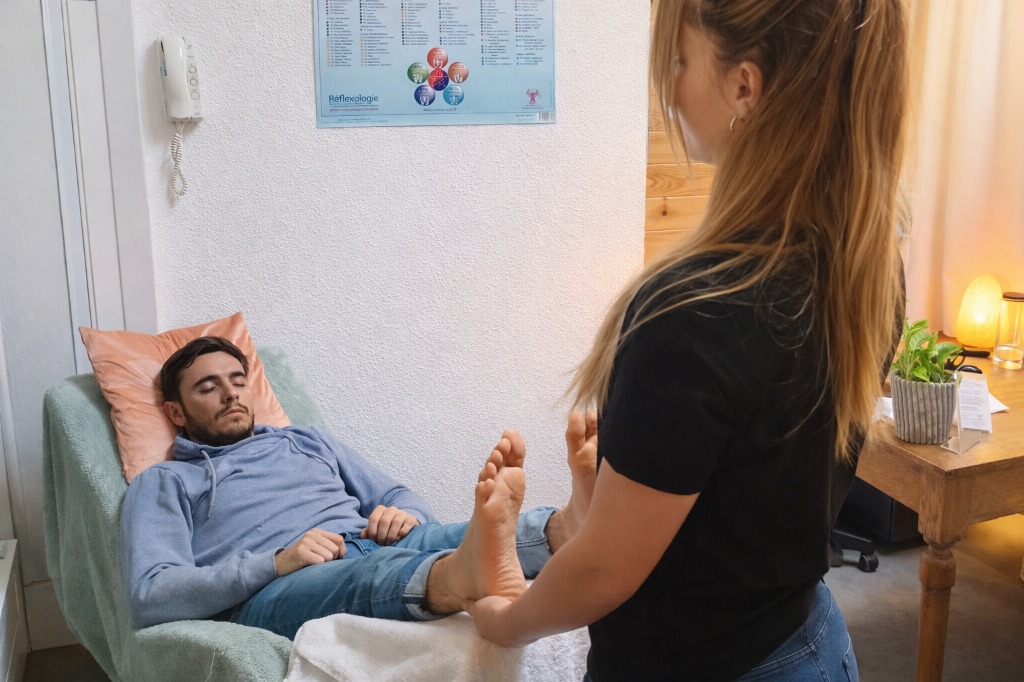 photo seance Réflexologie par Marie-Aude