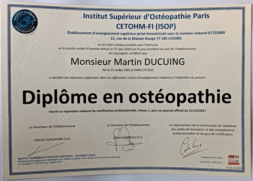 photo diplome Ducuing Martin