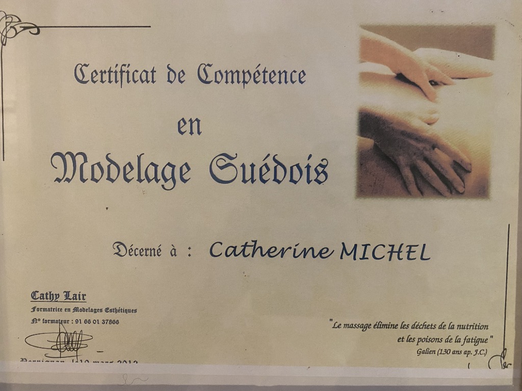 photo diplome Catherine Michel
