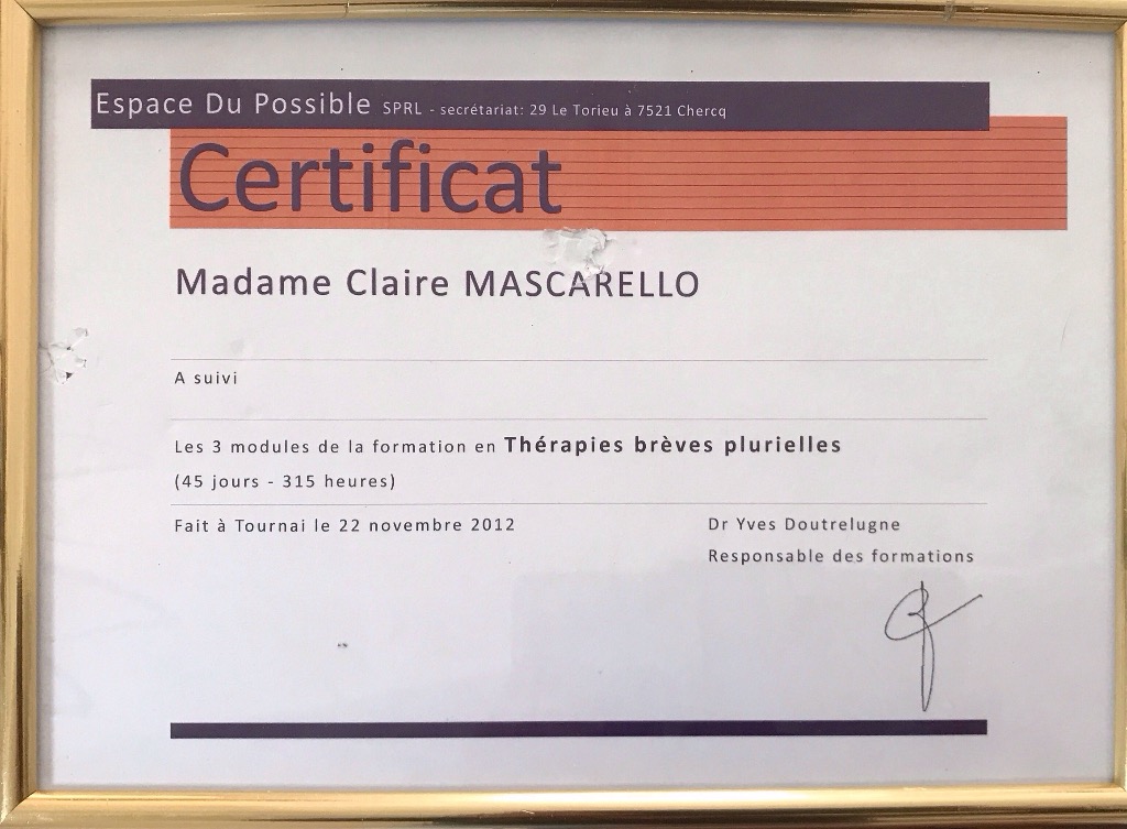 photo activite Claire mascarello