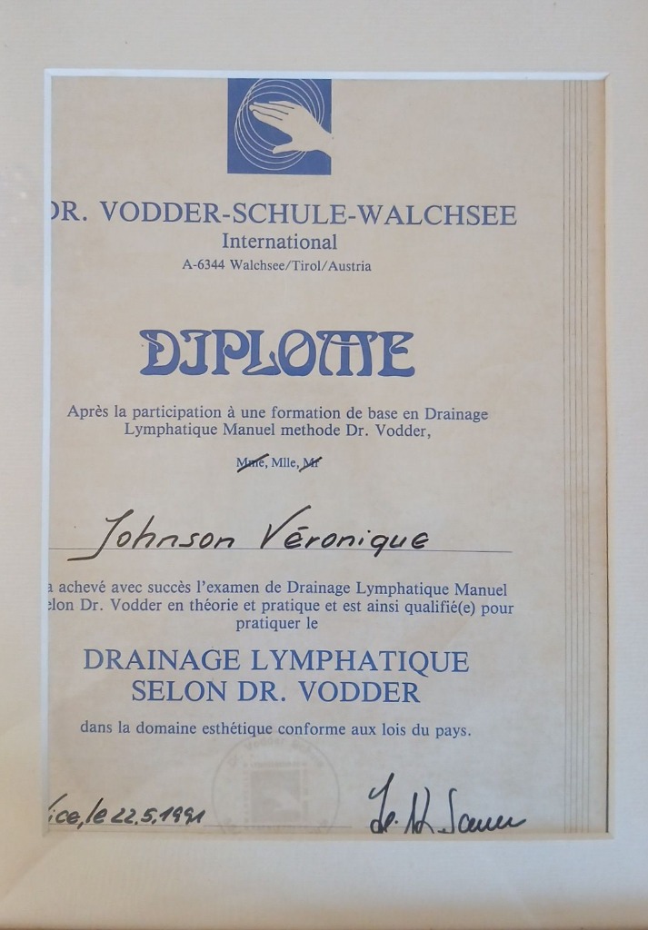 photo diplome Veronique Johnson