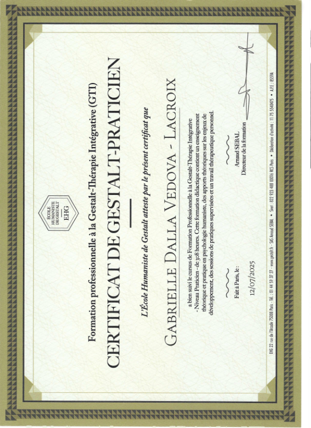 photo diplome Gabrielle Lacroix