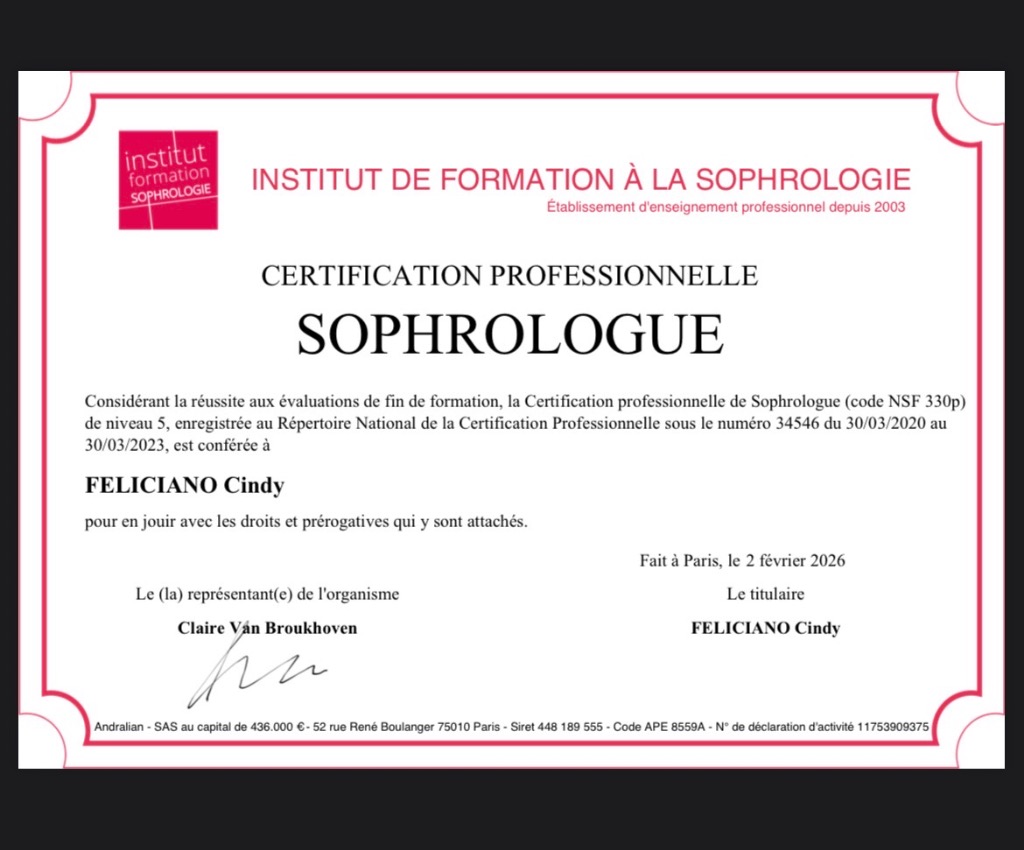 photo diplome CINDY FELICIANO