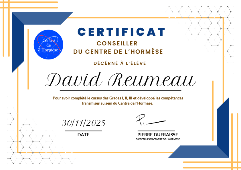 photo diplome David Reumeau