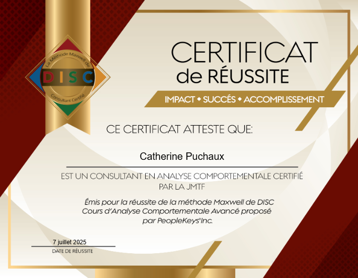 photo diplome Catherine PUCHAUX